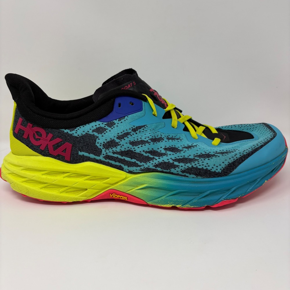 Hoka Speedgoat 5 Mens Size 15 Scuba Blue Running Shoes (1123157 SBBK)